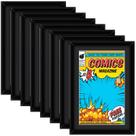 Comic Book Frame Geetery UV Protection 33 x 23 cm, preto, pacote com 8