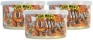 Comida para animais de estimação Zoo Med Can O Worms, latas de 35 g, pacote com 3