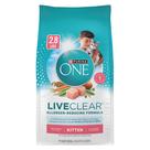Comida seca para gatinhos Purina ONE LiveClear, redutora de alérgenos, 1,27 kg