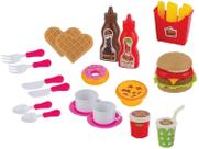 Comidinha de Brinquedo Food Delivery Lanchonete - 22 Peças Braskit