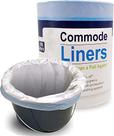 Commode Liners Pacote SaniCare de 100 revestimentos descartáveis Commode Liners Pacote SaniCare de 100 revestimentos descartáveis