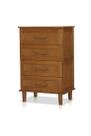 Cômoda 04 Gavetas em Madeira Maciça Chicago Castanho Cômoda 04 Gavetas em Madeira Maciça Chicago Castanho