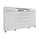 Comoda 07 Gavetas London Branco Com Rodizios Branco Comoda 07 Gavetas London Branco Com Rodizios Branco