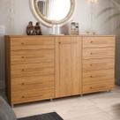 Cômoda 1 Porta 10 Gavetas com Rodízio Imperial