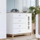 Cômoda 1 Porta 4 Gavetas Aconchego Henn