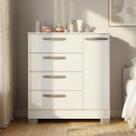 Cômoda 1 Porta E 4 Gavetas Organizador De Roupas Sapato Quarto