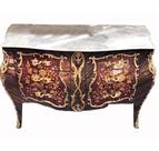 Cômoda 125cm Formosa Classica Bronze Marchetaria Florais