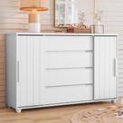 Cômoda 2 Portas 4 Gavetas Flex Evidenza Albatroz