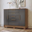 Cômoda 2 Portas 4 Gavetas Pinhais 105cm X 130,2cm X 42 Cm