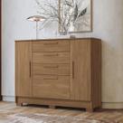 Cômoda 2 Portas 4 Gavetas Pinhais 105cm X 130,2cm X 42 Cm