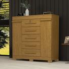 Cômoda 2 Portas 5 Gavetas 100% MDF 120cm Coleus Espresso Móveis