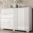 Comoda 2pts 4gav Texas Branco c/pés Cod: 683.007
