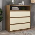 Cômoda 3 Gavetas 1 Nicho 100% MDF Gales