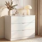 Cômoda 3 Gavetas 109cm Hera CabeCasa MadeiraOriginals Branco Algodão