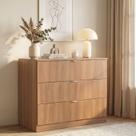 Cômoda 3 Gavetas 109cm Hera CabeCasa MadeiraOriginals Marrom Louro