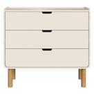 Comoda 3 Gavetas 90 cm Pes Madeira Maciça 28103 Artesano