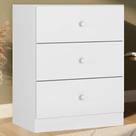 Comoda 3 Gavetas 95 Cm Louise Branco Reajl Moveis Branco