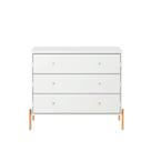 Cômoda 3 Gavetas Jasper Branco 94cm