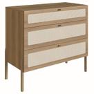 Comoda 3 Gv Corrediças Telescopicas Palhinha 27934 Linha Oslo Hanover Artesano