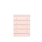 Cômoda 4 Gav. Doce Sonho Rosa 777 - Qmovi
