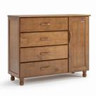 Cômoda 4 Gavetas 1 Porta 100% Madeira Maciça Ariel Cômoda 4 Gavetas 1 Porta 100% Madeira Maciça Ariel