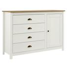 Comoda 4 Gavetas 1 Porta Madeira Macica Taeda 125 cm 9149 Festra Comoda 4 Gavetas 1 Porta Madeira Macica Taeda 125 cm 9149 Festra