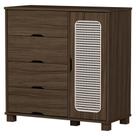 Comoda 4 Gavetas 1 Porta MDF 81 cm Clara Decmade