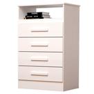 Comoda 4 gavetas 100% MDF Jéssica ACP Móveis Branco