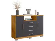 Cômoda 4 Gavetas 2 Portas Araplac Nairóbi Cômoda 4 Gavetas 2 Portas Araplac Nairóbi