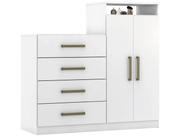 Cômoda 4 Gavetas 2 Portas Demóbile Aurea Cômoda 4 Gavetas 2 Portas Demóbile Aurea