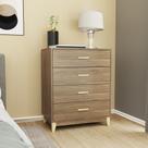 Cômoda - 4 Gavetas 700X990X450 Mm Legno Cômoda - 4 Gavetas 700X990X450 Mm Legno