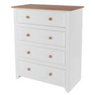 Cômoda 4 Gavetas Branco