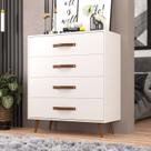 Cômoda 4 Gavetas com Pés Retrô 90cmx90cm Pádua