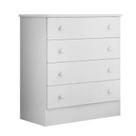 Cômoda 4 Gavetas Doce Sonho Branco/Branco - Qmovi Cômoda 4 Gavetas Doce Sonho Branco/Branco - Qmovi