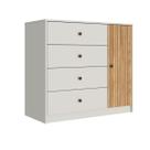 Cômoda 4 Gavetas e 1 Porta Linha Riscado MB1059 Movelbento