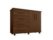 Comoda 4 Gavetas E 2 Portas Encanto imbuia