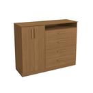 Cômoda 4 Gavetas e 2 Portas Kappesberg T266 cor Canela