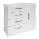 Cômoda 4 Gavetas e Sapateira Firenze D'Doro Branco