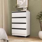 Cômoda 4 Gavetas Moderno Quarto