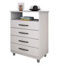 Cômoda 4 Gavetas Paris CHF Branco