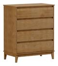 Cômoda 4 Gavetas Prata Freijo 2801F - Finestra
