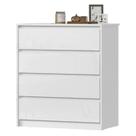 Comoda 4 GV 89 cm Corrediças Telescopicas CO027 Branco Neve MXM