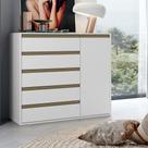 Cômoda 5 Gavetas 1 Porta em MDF Select Belmax
