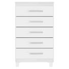 Comoda 5 Gavetas 57 cm Moden 2259 Branco Flex INCP