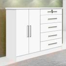 Cômoda 5 Gavetas Com Sapateira Para Quarto