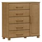 Cômoda 5 Gavetas e 1 Porta Ouro - Freijó