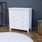 Cômoda 5 Gavetas em Madeira Maciça Alba Cômoda 5 Gavetas em Madeira Maciça Alba