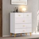 Cômoda 5 Gavetas Flex com Pés Retrô Ibiza Cômoda 5 Gavetas Flex com Pés Retrô Ibiza