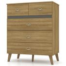 Comoda 5 Gavetas Para Quarto 20030 Nature VLR