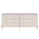 Cômoda 6 Gavetas Jasper Branco 182 cm